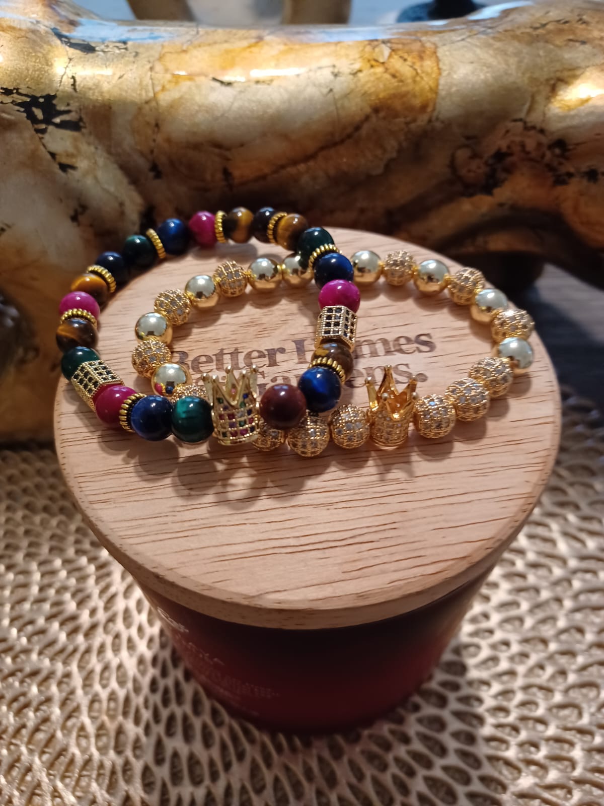 Healing Colorful Tiger Eye Natural Stone Bracelets