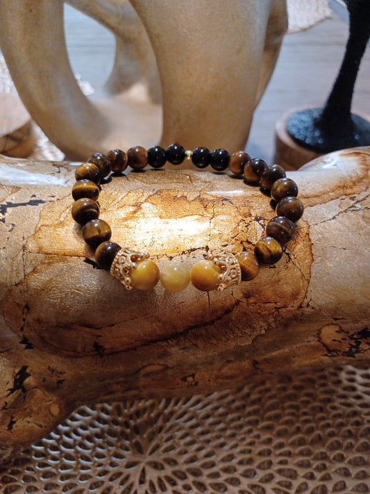 Natural Stone Tiger Eye Bracelet